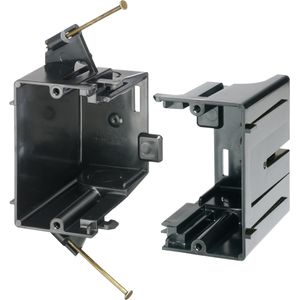 Arlington FEN102 Plastic 2-Gang Gangable Outlet Box 6.002-Inch x 3.500-Inch x 2.609-Inch