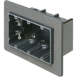 Arlington F103F Non-Conductive Plastic 3-Gang Non-Metallic Vapor Box 8.125-Inch x 5.990-Inch x 3.510-Inch 59-Cubic-Inch One-Box
