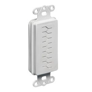 Arlington CED130 Box Mount 1-Gang 1-Port Non-Metallic Decora Cable Entry Device With Slotted Cover White