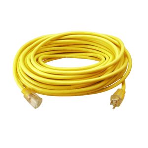 American Insulated Wire C4312050YW SJTW Extension Cord 12/3 50-ft Yellow