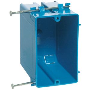 Thomas & Betts B120A-UPC PVC 1-Gang Non-Metallic New Work Outlet Box 3-7/8-Inch x 2-1/4-Inch x 3-1/4-Inch 20-Cubic-Inch Carlon