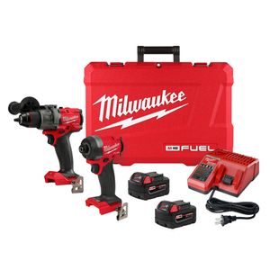 Milwaukee Tool 3697-22 9-Piece 2-Tool Combo Kit Red/Black