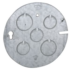 Raco 890 Pre-Galvanized Steel Flat Concrete Ring Back Plate 4-1/2-Inch x 0.3-Inch