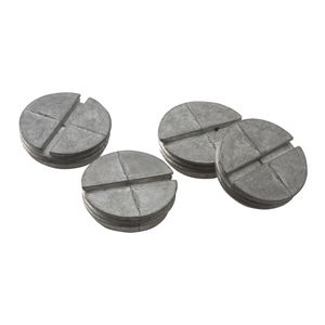 Raco 5270-0 Gray Die Cast Zinc Round Slotted Closure Plug 3/4-Inch NPT 4 per Bag