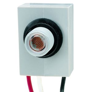 Intermatic K4021C Button Thermal Fixed Mount Photocontrol 120-Volt AC SPST Gray