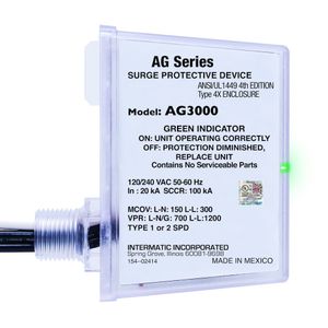 Intermatic AG3000 1-Phase AG Series Surge Protective Device 120/240-Volt AC