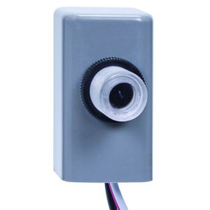 Intermatic EK4036S Button Electronic Photocontrol Sensor 120 - 277-Volt AC Gray