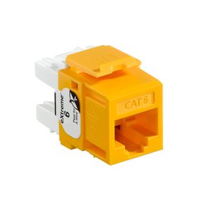 Leviton 61110-RY6 8P8C UTP Category 6 Jack Yellow Extreme QuickPort