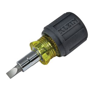 Klein Tools 32561 Stubby Multi-Bit Screwdriver/Nut Driver 3.4-Inch