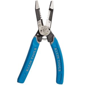 Klein Tools K12035 Shear Cutting Heavy-Duty Wire Stripper 18 - 8-AWG Solid 20 - 10-AWG Stranded 8.41-Inch Klein-Kurve