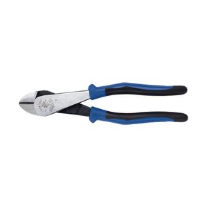 Klein Tools J2000-48 High Leverage Heavy-Duty Angled Head Diagonal Cutting Plier 8-1/8-Inch Light Blue/Black Journeyman