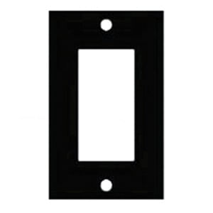 Mulberry 32834 Thermoplastic 1-Gang Midi Size Wallplate 1-Block Duplex/GFI Receptacle White