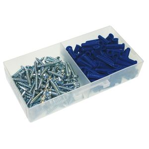 Metallics WAK14HB Plastic 201-Piece Wall Anchor Kit 1/4-Inch