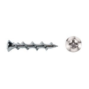 Metallics MWDOZ114J Case Hardened Carbon Steel Phillips Light-Duty Screw Anchor 1-1/4-Inch Wall Dog