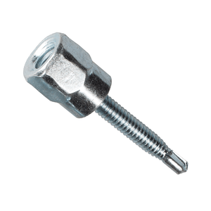 Metallics JRSV25100 Zinc Plated Steel Vertical Mount 17 Point Threaded Rod Anchor 1/4-Inch x 1-Inch