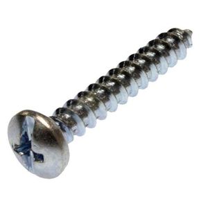 Metallics JTS18 Zinc Chromate Steel Phillips/Slotted Drive Pan Head Self-Tapping Sheet Metal Screw #8 x 1/2-Inch