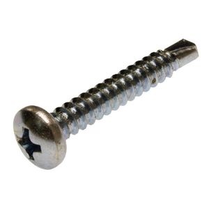 Metallics JTEK1P Zinc Chromate Steel Phillips Drive Pan Head Self-Drilling And Tapping Economical Swaged Point Sheet Metal Tek Screw #8 x 1/2-Inch