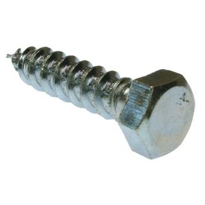 Metallics JBLS2 Zinc Chromate Steel Lag Bolt 1/4-Inch x 2-Inch