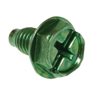 Metallics JGSH20 Zinc Plated Steel Ground Screw #10 x 3/8-Inch Green