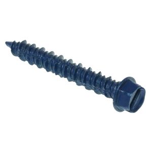 Metallics CSH10F Blue Slotted Self-Tapping Concrete Screw Anchor 1/4-Inch x 1-1/4-Inch