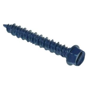 Metallics CSH20F Blue Slotted Self-Tapping Concrete Screw Anchor 1/4-Inch x 1-3/4-Inch