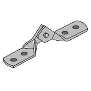 Power Strut PS-9404-1/2-EG Electrogalvanized Steel 4-Hole Adjustable Hinge Connector 1/2-Inch