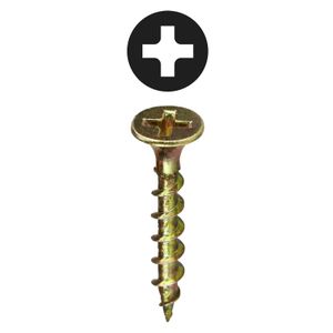 Dottie WR61 Yellow Zinc Steel Phillips Drive Bugle Head Drywall Screw #6 x 1-Inch