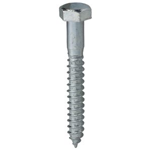 Dottie LAG383 Zinc Plated Steel Hex Head Lag Screw 3/8-Inch x 3-Inch