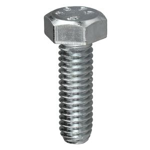 Dottie MB141 Zinc Plated Steel Full Threaded Tap Bolt 1/4-Inch x 1-Inch