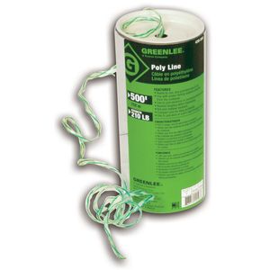 Greenlee 430-500 Plastic Dispenser Spiral Wrap Twine 500-ft Green