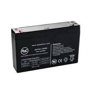 Jasco RB670 RB Series General Purpose Rechargeable Battery 7-Amp-Hour 6-Volt Sealed Lead Acid F1 Terminal