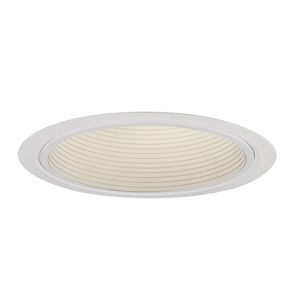 Lightolier 1076WH 5-Inch Baffle Down Light Reflector Trim Round White LyteCaster