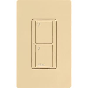 Lutron PD-5WS-DV-IV 120 - 277-Volt 5-Amp 1-Pole 2-Wire Wireless In-Wall Switch Ivory Caseta