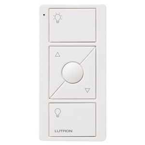 Lutron PJ2-3BRL-GWH-L01 3-Volt 3-Button With Raise/Lower Wireless Remote Control White Pico