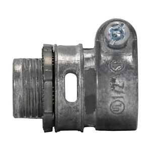 Crouse-Hinds 708DC Die Cast Zinc Non-Insulated Straight Connector 1/2-Inch