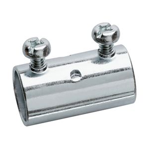 Crouse-Hinds 463 Zinc Plated Steel EMT Set Screw Coupling 1-1/4-Inch