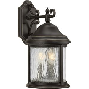 Progress Lighting P5650-20 3-Light Medium Wall Lantern 60-Watt 120-Volt Antique Bronze Ashmore