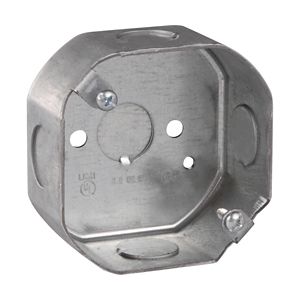 Crouse-Hinds TP256 Steel Outlet Box 3-1/4-Inch x 3-1/4-Inch x 1-1/2-Inch 9-Cubic-Inch