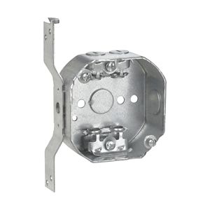 Crouse-Hinds TP314 Steel Standard Outlet Box 4-Inch x 4-Inch x 1-1/2-Inch 15.5-Cubic-Inch