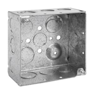 Crouse-Hinds TP403 Steel Deep Outlet Box 4-Inch x 4-Inch x 2-1/8-Inch 30.3-Cubic-Inch