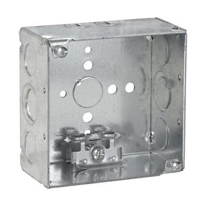 Crouse-Hinds TP431 Steel Deep Outlet Box 4-Inch x 4-Inch x 2-1/8-Inch 30.3-Cubic-Inch