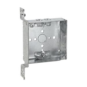 Crouse-Hinds TP449 Steel Standard Outlet Box 4-Inch x 4-Inch x 1-1/2-Inch 22-Cubic-Inch