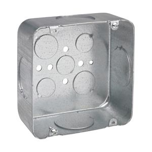 Crouse-Hinds TP562 Steel Deep Outlet Box 4-11/16-Inch x 4-11/16-Inch x 2-1/8-Inch 42-Cubic-Inch