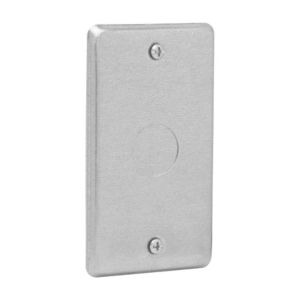 Crouse-Hinds TP614 Steel 1-Gang Flat Utility Box Cover 2-1/8-Inch x 4-Inch