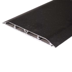 Wiremold OFRBC-8 Black Powder Coated Aluminum Multi-Channel Overfloor Raceway Base And Cover 6-7/8-Inch x 1/2-Inch x 8-ft