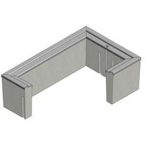 Oldcastle N36X12 Reinforced Concrete Straight Wall Extension Pull Box 17-Inch x 30-Inch x 12-Inch Christy