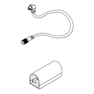 DiodeLED DI-TE-NB-BWC-EC Top Bending Bottom Wire Entry Connector 16-AWG 12-Inch For Neon Blaze LED Tape Light NEON BLAZE