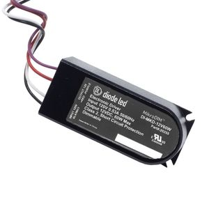 DiodeLED DI-MKD-24V60W Dimmable Electronic Driver 120-Volt AC Input 24-Volt DC 60-Watt Output MikroDIM