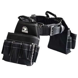 Contractor Pro B240L Electrician's Tool Belt Combo 27 Pockets Large 36 - 40-Inch Waist Black Gatorback