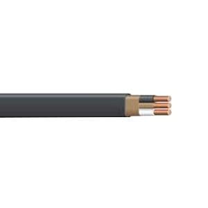 Stranded Copper Type NM-B Non-Metallic Sheathed Cable With Grounding 6/2 125-ft Coil Black